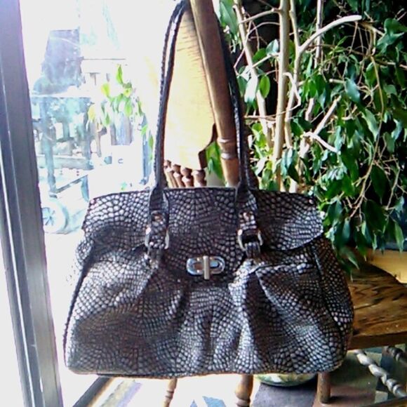 Vin Baker Reptile Embossed Satchel - Picture 10 of 11